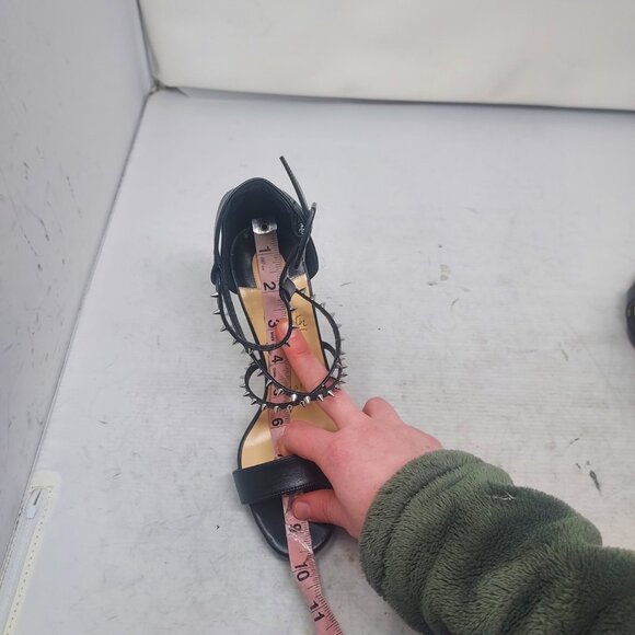 CHRISTIAN LOUBOUTIN Black Choca Strappy Sandal Heel Shoe - Picture 7 of 12